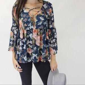 Poet tie top by Mumu